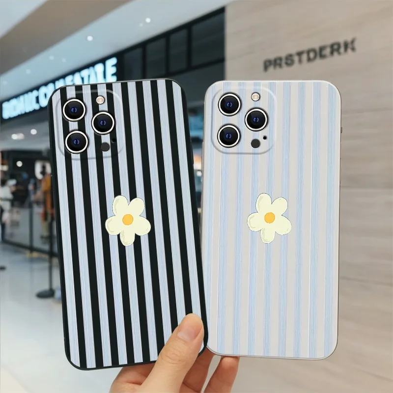 Phone Cases Xr Iphone - Funda de Teléfono Coreana con Rayas