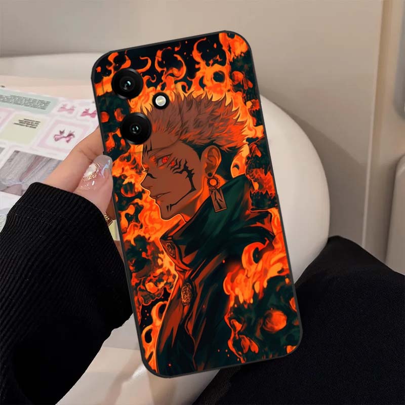 Funda de teléfono negra con di - Phone Cases Jujutsu Kaisen reseña y precio